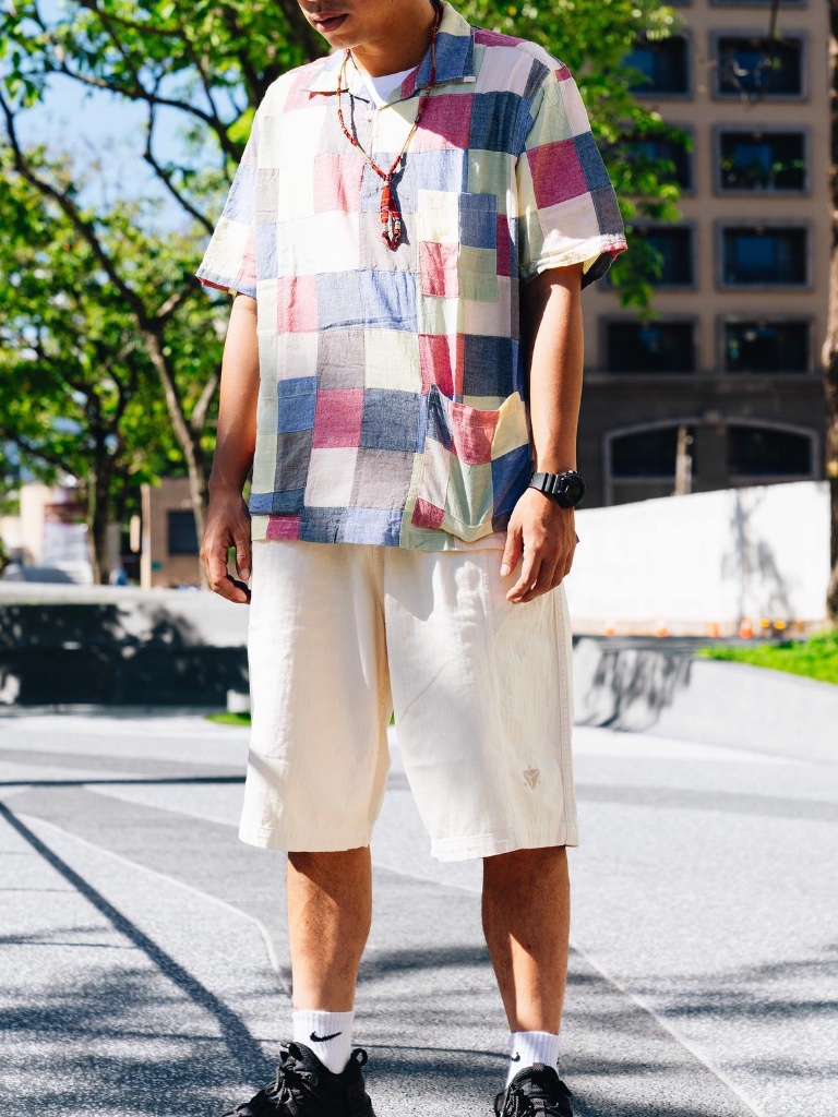 Ss20 Battenwear Patchwork Madras Topangas Pullover - Multicolor - Small — image 6 of 6